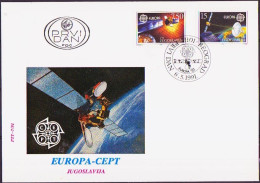 Europa CEPT 1991 Yougoslavie - Jugoslawien - Yugoslavia FDC Y&T N°2341 à 2342 - Michel N°2476 à 2477 - 1991