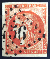 FRANCE                           N° 48a                 OBLITERE                Cote : 220 € - 1870 Ausgabe Bordeaux
