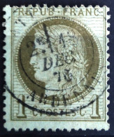 FRANCE                           N° 50                 OBLITERE                Cote : 20 € - 1871-1875 Cérès