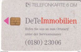 GERMANY - DeTeImmobilien(O 1267), Tirage 15000, 10/96, Mint - O-Series : Séries Client