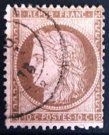 FRANCE                           N° 58                 OBLITERE                Cote : 18 € - 1871-1875 Cérès