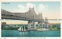 R004838 Blackwells Island Bridge. East River. New York - Monde