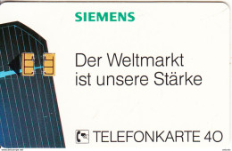 GERMANY - Siemens/Strom Aus Der Sonne(K 902), Tirage 16000, 04/92, Mint - K-Reeksen : Reeks Klanten