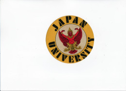 Japan University  Ø  Cm 11,5 ADESIVO STICKER  NEW ORIGINAL - Stickers
