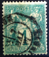 FRANCE                           N° 61                 OBLITERE                Cote : 125 € - 1876-1878 Sage (Tipo I)