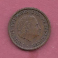 Netherland, 1951- Royal Dutch Mint- 1 Cent - Bronze  . Obverse Queen Juliana Of The Netherlands. Reverse Nomination - 1948-1980 : Juliana