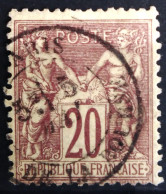 FRANCE                           N° 67                 OBLITERE                Cote : 25 € - 1876-1878 Sage (Tipo I)