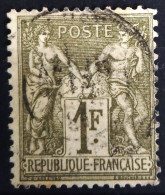 FRANCE                           N° 72                OBLITERE                Cote : 17 € - 1876-1878 Sage (Typ I)