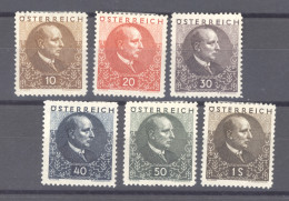 Autriche  :  Yv  393-98  Mi  512-17  * - Unused Stamps