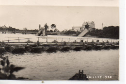 Chalonnes-sur-Loire Carte Photo Pont Bombardé Juillet 1940 2e Guerre Mondiale Militaria - Chalonnes Sur Loire