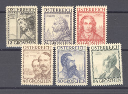 Autriche  :  Yv  460-65  Mi  591-96  *  Signés - Unused Stamps