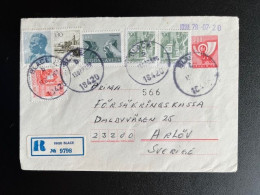 JUGOSLAVIJA YUGOSLAVIA 1979 REGISTERED LETTER BLACE TO ARLOV 13-07-1979 - Brieven En Documenten
