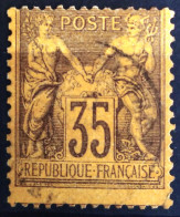 FRANCE                           N° 93                   OBLITERE                Cote : 50 € - 1876-1898 Sage (Tipo II)