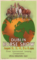 Dublin Horse Show Ireland 1955Vintage Advertising Irish Postcard - Publicidad