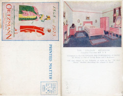 Oetzmann Pink Bedroom Furniture Old London Advertising Postcard - Advertising