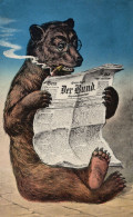 Der Deutsche Bund German Newspaper Old WW1 Advertising Postcard - Pubblicitari