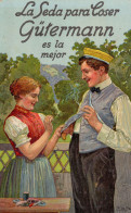 Gutermann Spanish Sewing Cotton Materials Old Advertising Postcard - Publicité