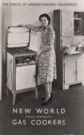 New World 1920s Gas Cookers Oven Real Photo Old Advertising Postcard - Publicité