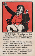Salter Typewriter John Bull West Bromwich Old Advertising Postcard - Publicité