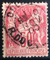 FRANCE                           N° 104                   OBLITERE                Cote : 45 € - 1898-1900 Sage (Type III)