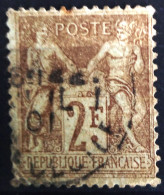 FRANCE                           N° 105                   OBLITERE                Cote : 55 € - 1898-1900 Sage (Tipo III)