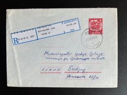 JUGOSLAVIJA YUGOSLAVIA 1992 REGISTERED LETTER VALJEVO TO BELGRADE BEOGRAD 22-06-1992 - Brieven En Documenten