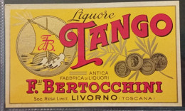 Etichetta Liquore Tango - F. Bertocchini - Alcoli E Liquori