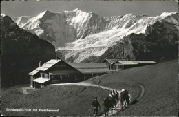11115258 Grindelwald Fiescherwand Pferd - Autres & Non Classés