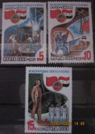 RUSSIA ~ 1987 ~ S.G. NUMBERS 5781 - 5783, ~ SPACE FLIGHT. ~ MNH #03650 - Unused Stamps