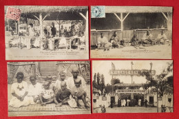 4 CPA - Exposition Internationale D'Amiens 1906 - Village Sénégalais - Les Bijoutiers - Amiens