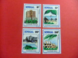 55 REPUBLICA SENEGAL 1989 / TURISMO HOTELES  / YVERT 789 / 792 MNH - Sénégal (1960-...)