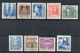 España 1943-44. Edifil 961-69 ** MNH. - Unused Stamps