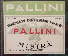 Etichetta Mistrà - Alcoli E Liquori