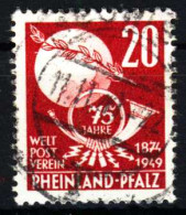 FRANZ. ZONE RL-PFALZ Nr 51 Gestempelt Gepr. X32F446 - Rhine-Palatinate