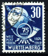 FRANZ. ZONE WTTBG Nr 52 Gestempelt Gepr. X32F702 - Württemberg