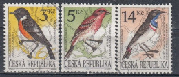 CZECH REPUBLIC 49-51,used,falc Hinged,birds - Usados
