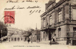 Saint Mandé - La Gare Et La Mairie - Saint Mande