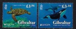 GIBRALTAR  - EUROPA-CEPT 2024 -"UNDERWATER FLORA And FAUNA".- SET Of The 2 STAMPS MINT - N - 2024