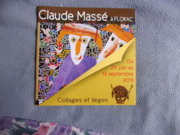 Claude Massé à Florac- Collages Et Lièges - Kunst