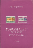 Yougoslavie - Jugoslawien - Yugoslavia Document 1969 Y&T N°DP1252 à 1253 - Michel N°PD1361 à 1362 *** - EUROPA - Storia Postale
