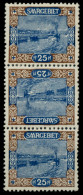 SAARGEBIET LANDS.BILD Nr 56A Kdr III Und IV Postfrisch 3ER X6D114E - Unused Stamps
