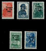 BES. 2WK ESTLAND PERNAU Nr 5I-9I Postfrisch Gepr. X70BDDE - Ocupación 1938 – 45