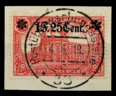 BES 1WK ETAPPE WEST Nr 11IB Zentrisch Gestempelt Briefstück X779662 - Occupation 1914-18
