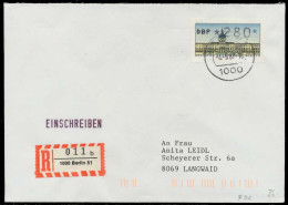 BERLIN ATM 1-280 BRIEF EINSCHREIBEN FDC X7E461E - Briefe U. Dokumente
