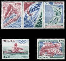 MONACO 1976 Nr 1225-1229 Postfrisch 3ER STR S01711E - Unused Stamps