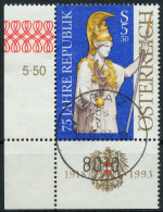 ÖSTERREICH 1993 Nr 2113 Zentrisch Gestempelt ECKE-ULI X2462D6 - Used Stamps