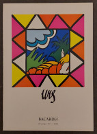 Carte Postale Double - Bacardi (boisson - Alcool) Orange Art 1995 - Illustration : Ursula Lachniet - Publicité