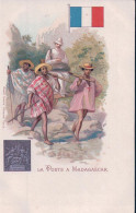 La Poste à Madagascar, Facteur, Timbre Et Armoirie, Litho (921) - Poste & Facteurs