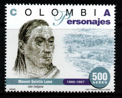 13F- KOLUMBIEN - 1997 - MI#:2061 - MNH- “MANUEL QUINTIN LAME, INDIGENOUS LEADER” - FAMOUS COLOMBIAN PEOPLE - Colombia