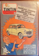 Tintin N° 50-1954 Couv. Tintin Fiat - Tintin